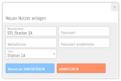 Nutzer-Profil für einzelne Teams